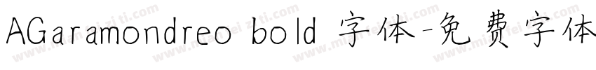 AGaramondreo bold 字体字体转换